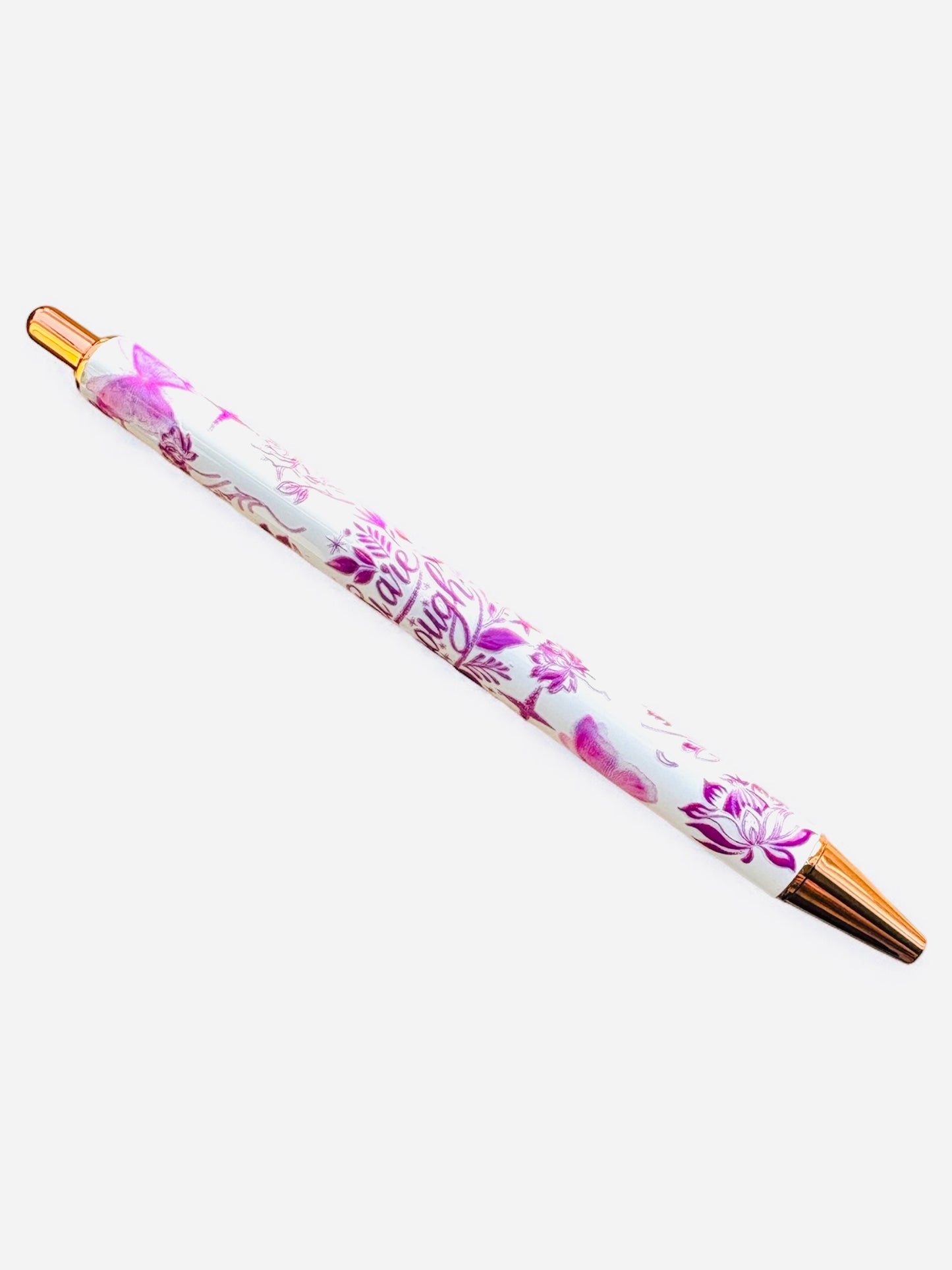 You’re Enough Floral Writing Pen - Black