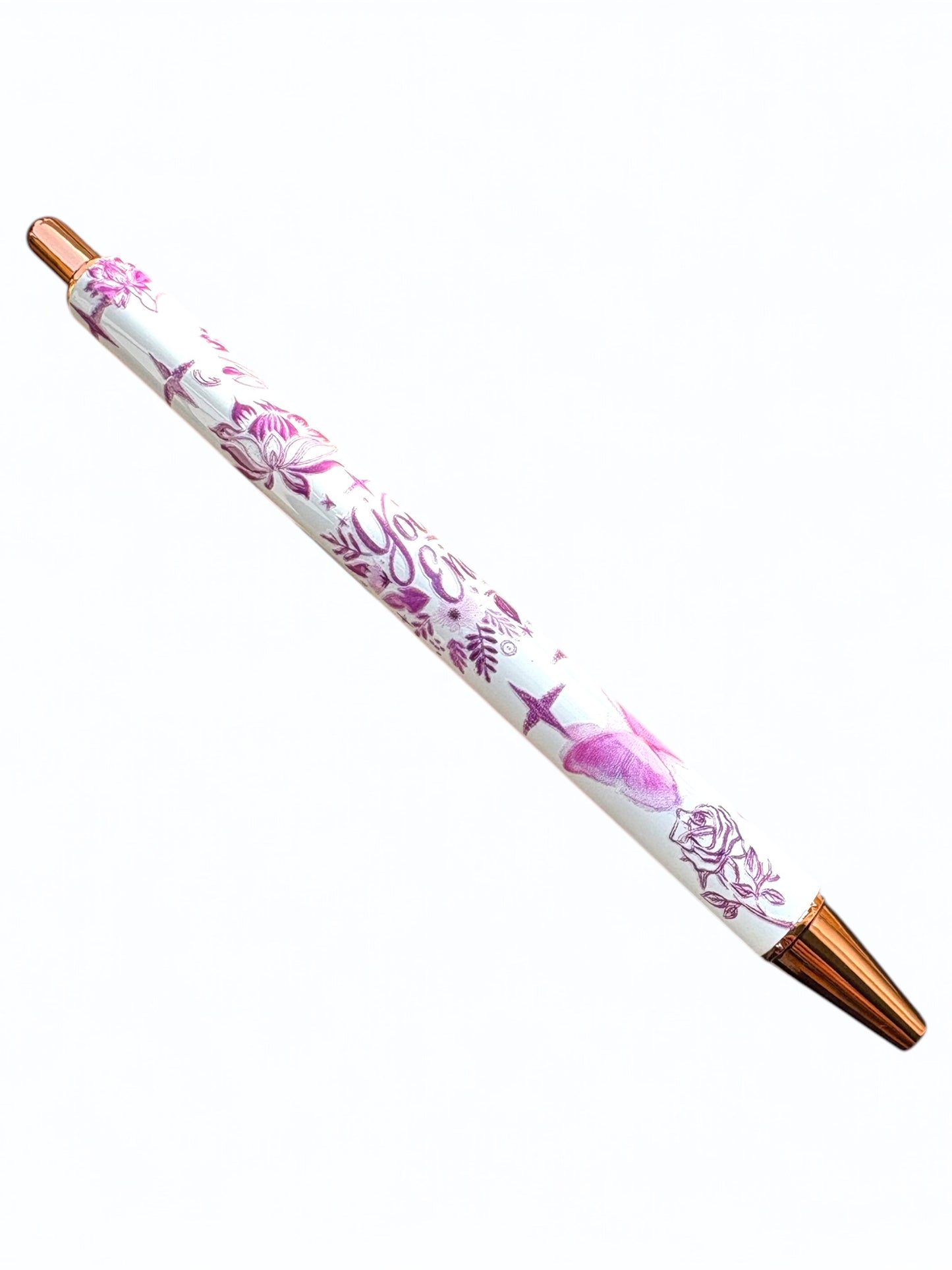 You’re Enough Floral Writing Pen - Black